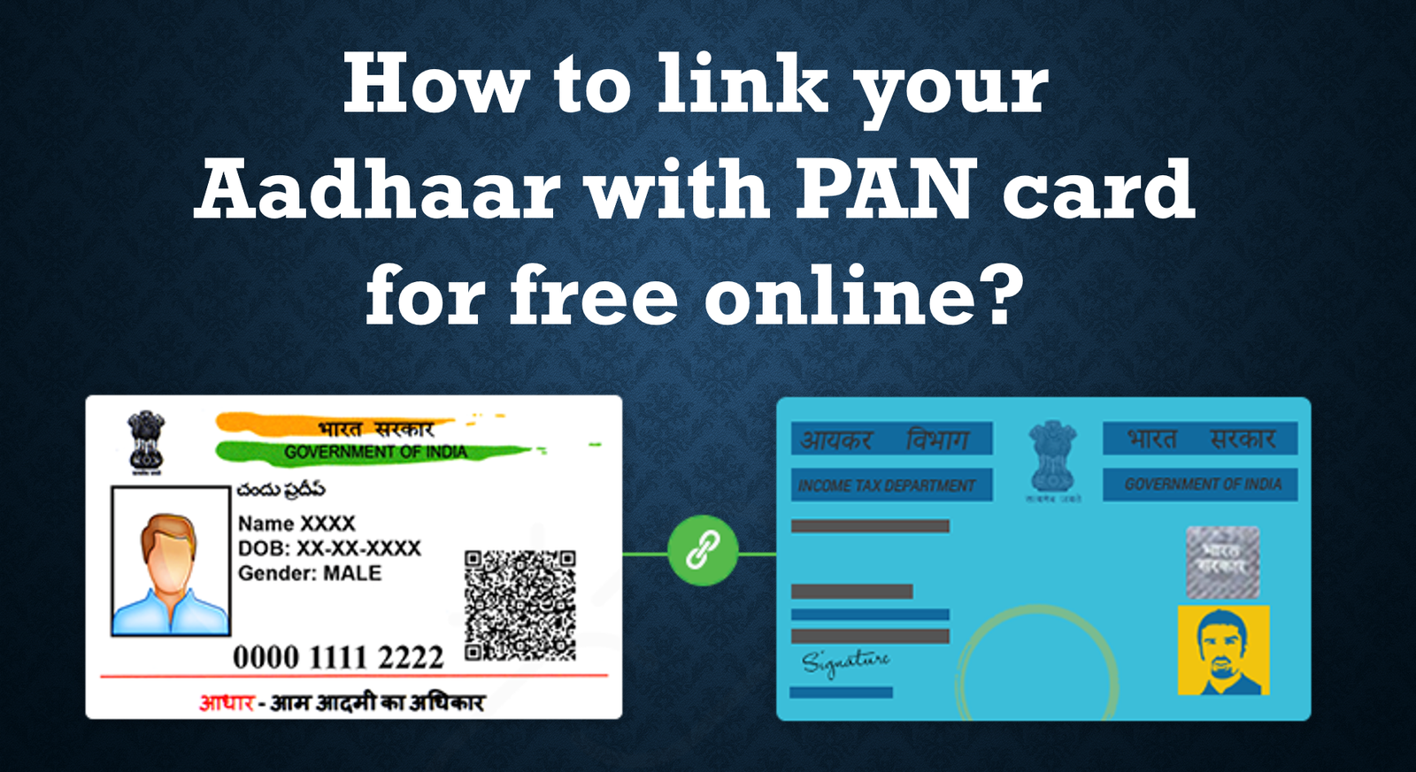 how to link your Aadhaar with PAN card for free online