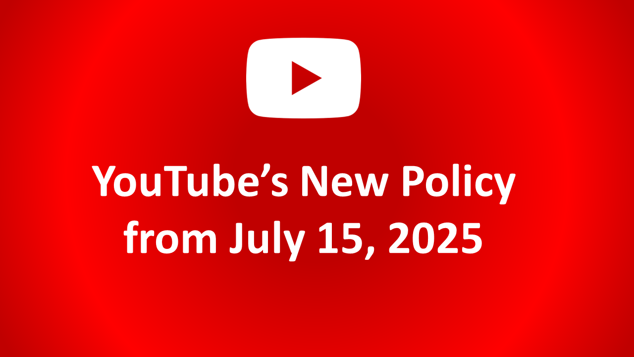 Youtube new policy change